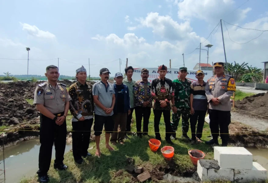Dongkrak Ekonomi Kerakyatan, Desa Plaosan Gelar Peletakan Batu Pertama Pembangunan Koperasi Desa Merah Putih (KDMP)