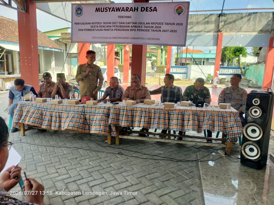 Satu Langkah Empat Agenda Strategis: Desa Plaosan Gelar Musdes Perencanaan Pembangunan dan Pembentukan Panitia BPD